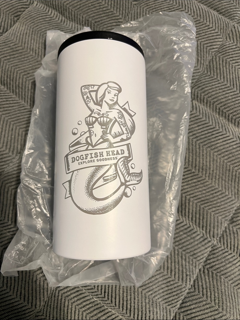 White Stainless Steel Travel Tumbler - White